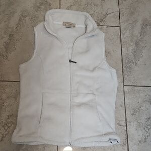 Natural Reflections White Fleece Vest